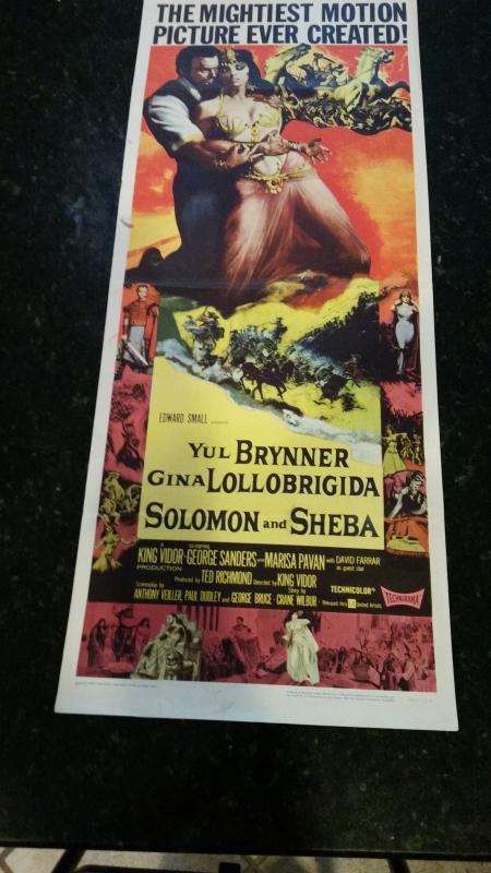 Movie Poster Solomon and Sheba 1959