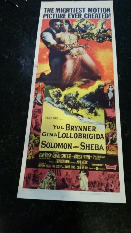 Movie Poster Solomon and Sheba 1959