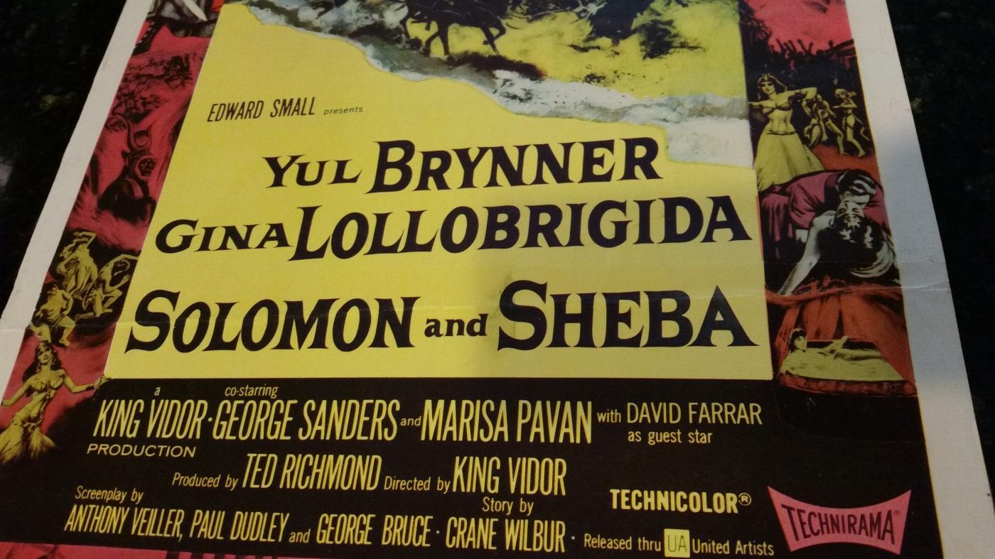 Movie Poster Solomon and Sheba 1959