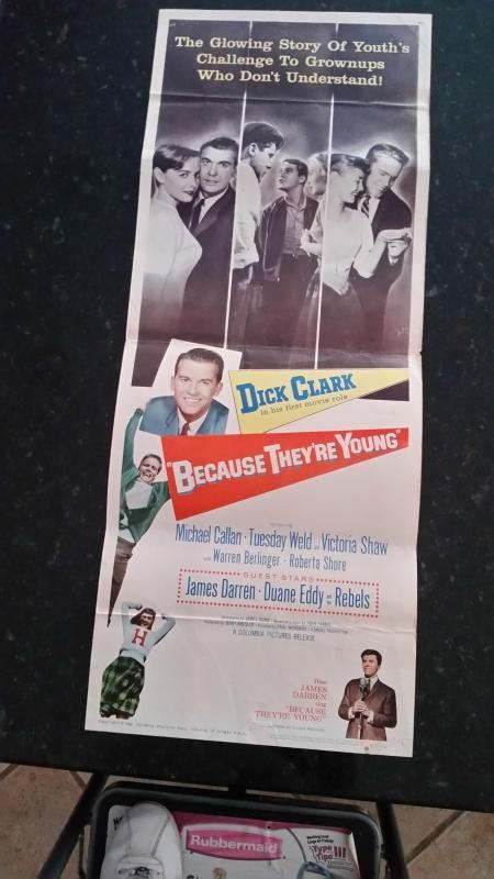 Novie Poster Because they're Young Dick Clark