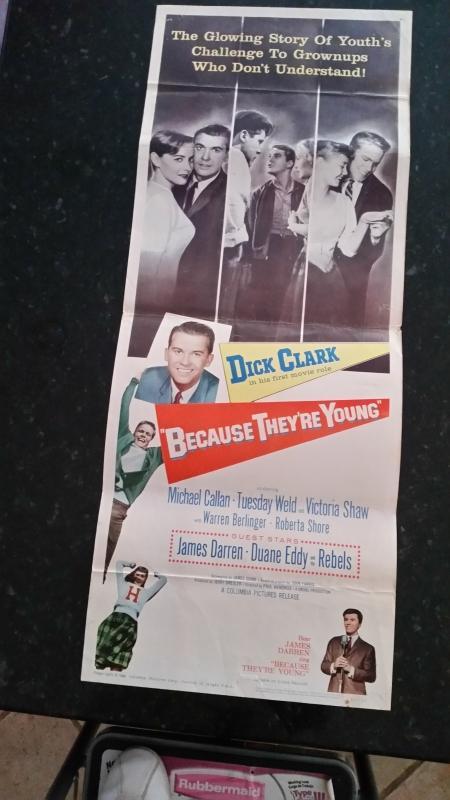 Novie Poster Because they're Young Dick Clark
