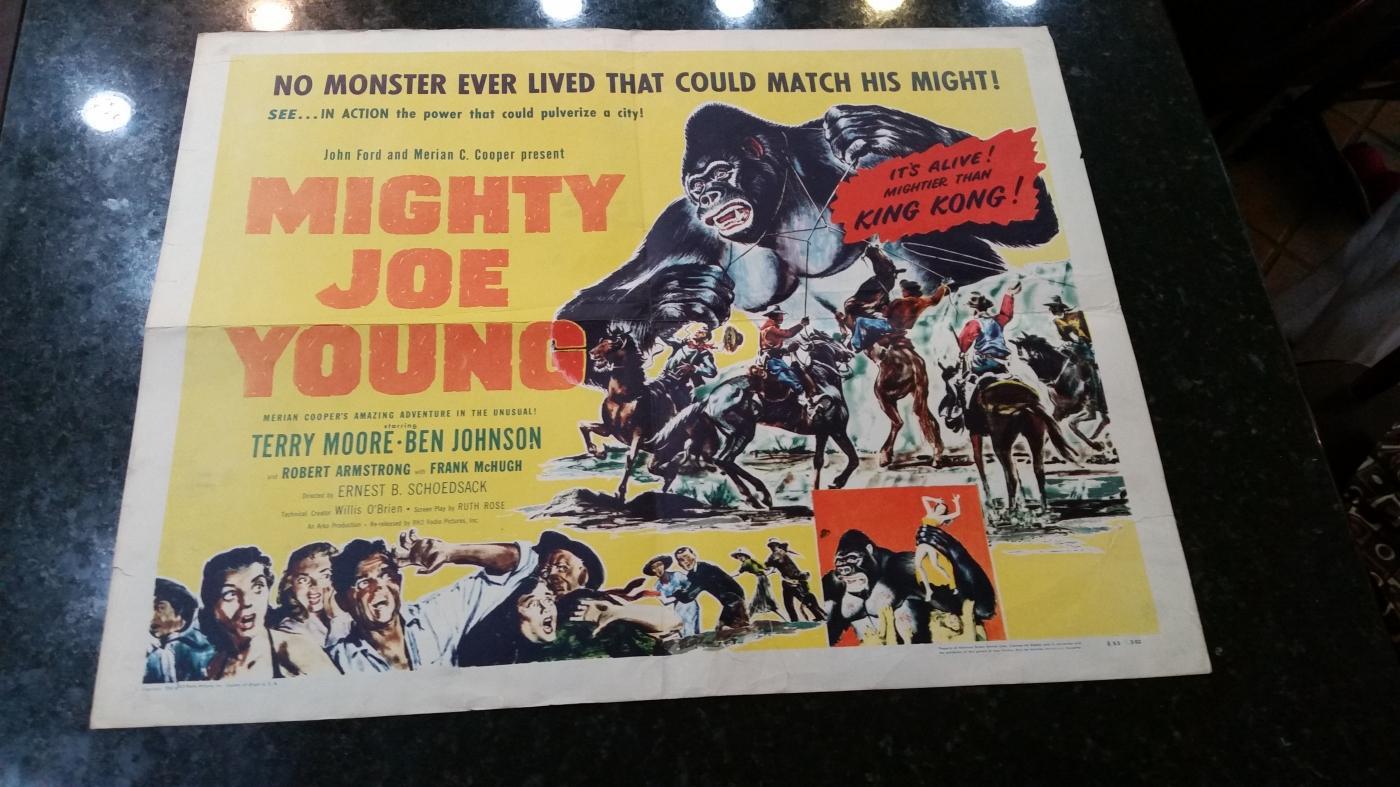 Movie Poster Mighty Joe Young R-53 Original 1/2 Sheet