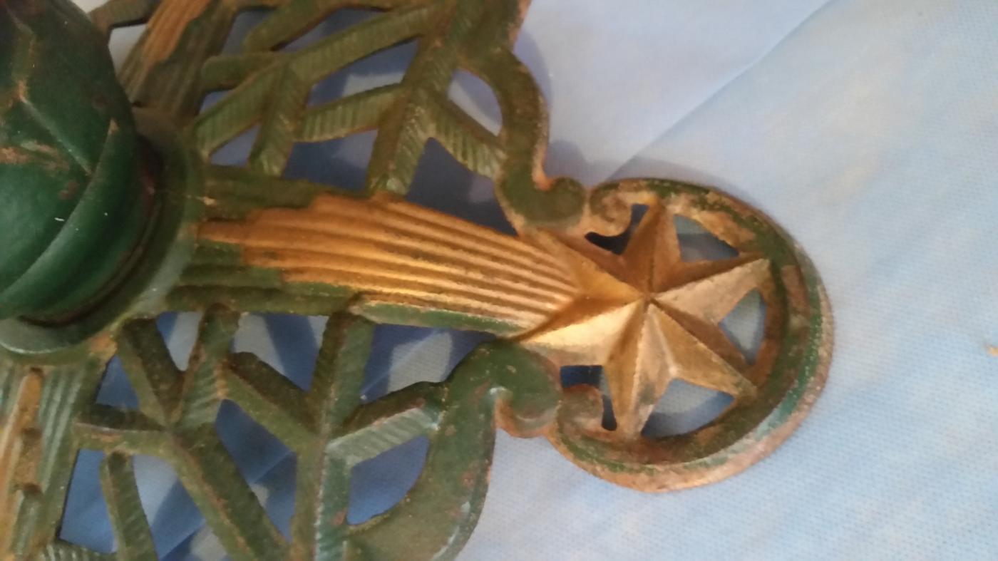 German Christmas Tree Stand Cast Iron Vintage