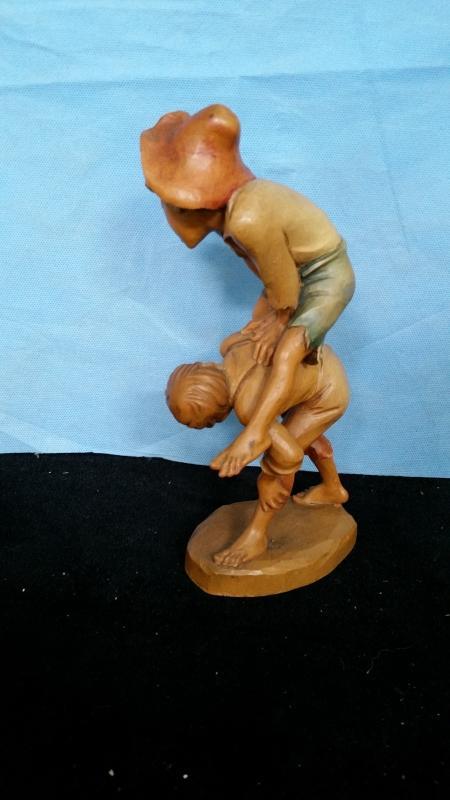 Anri Somersault Boys 9 Inch Hand Carved Wood