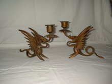 Brass Dragon Candleholders TS1004