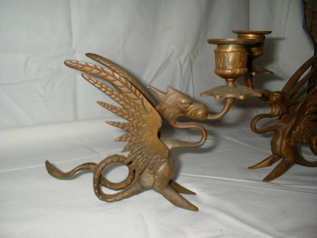 Brass Dragon Candleholders TS1004