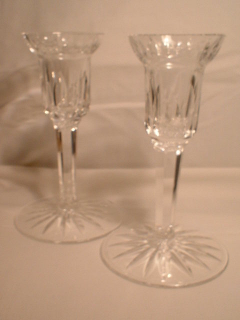 A Pair of Vintage Waterford Candlesticks