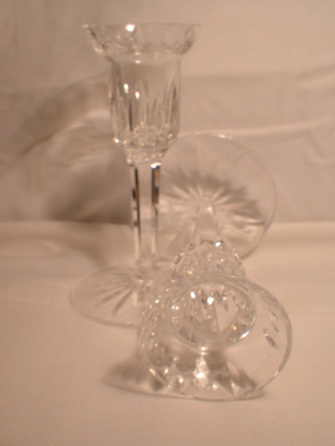 A Pair of Vintage Waterford Candlesticks