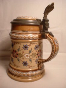 Antique Mettlach Stein