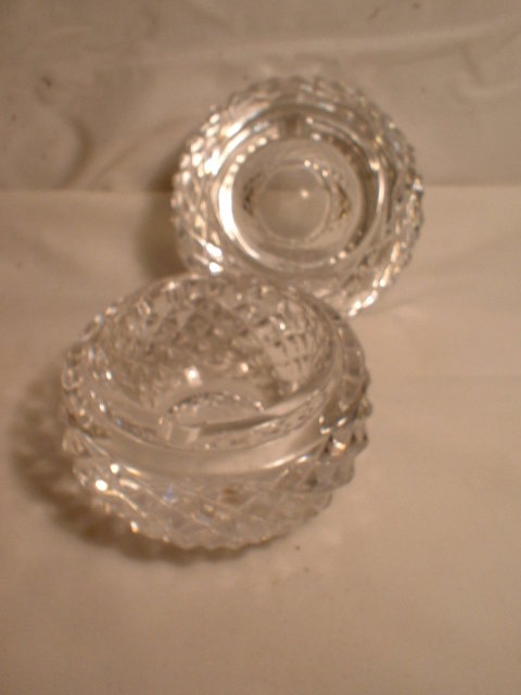 Pair of Waterford Diamond Cut Ash Trays