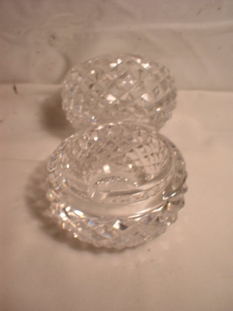 Pair of Waterford Diamond Cut Ash Trays