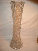 Tall Early Cut Glass Vase