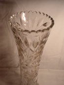 Tall Early Cut Glass Vase