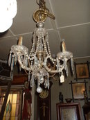Three Light Custom Made Brass Chandalier
