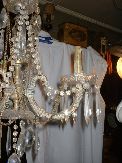 Three Light Custom Made Brass Chandalier