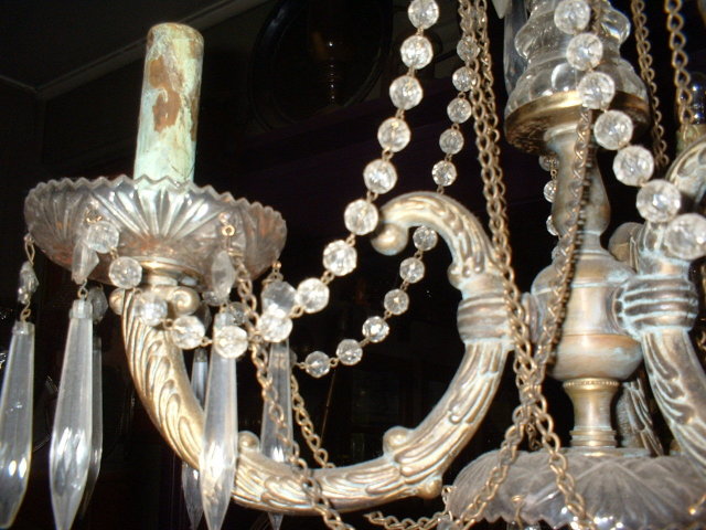 Three Light Custom Made Brass Chandalier