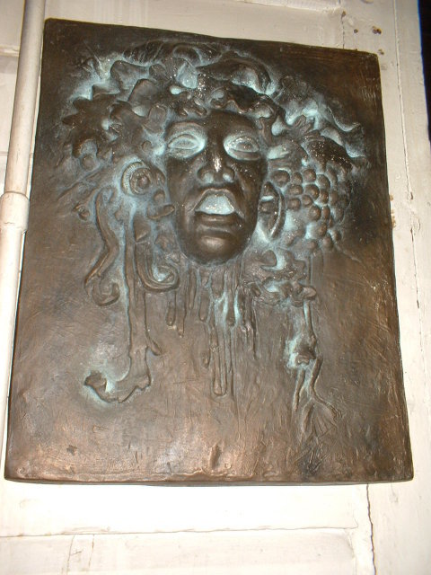 Painted Plaster Plaque