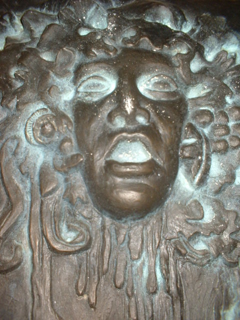 Painted Plaster Plaque