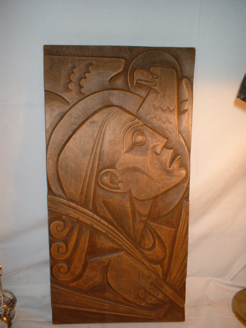Carved Wood Plaque