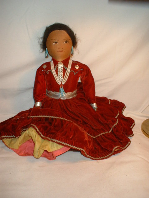 Vintage Native American Indian Doll