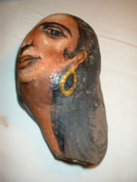 Hand Painted Stone Paperweight