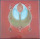 Antique English Art Nouveau Tile