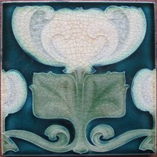 Antique Pilkington's Art Nouveau Tile - Voysey?