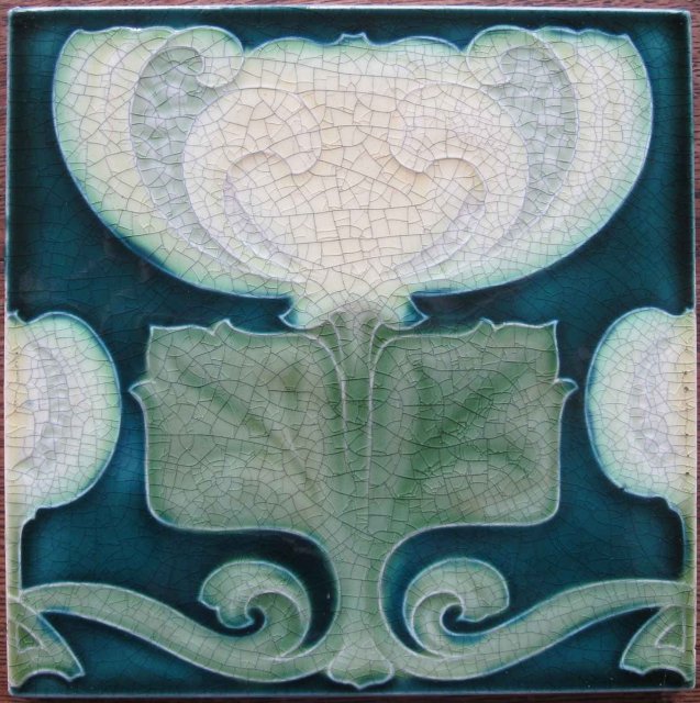 Antique Pilkington's Art Nouveau Tile - Voysey?
