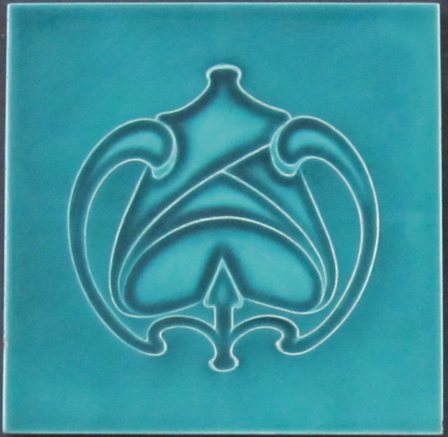 Antique English Seccesionist Tile