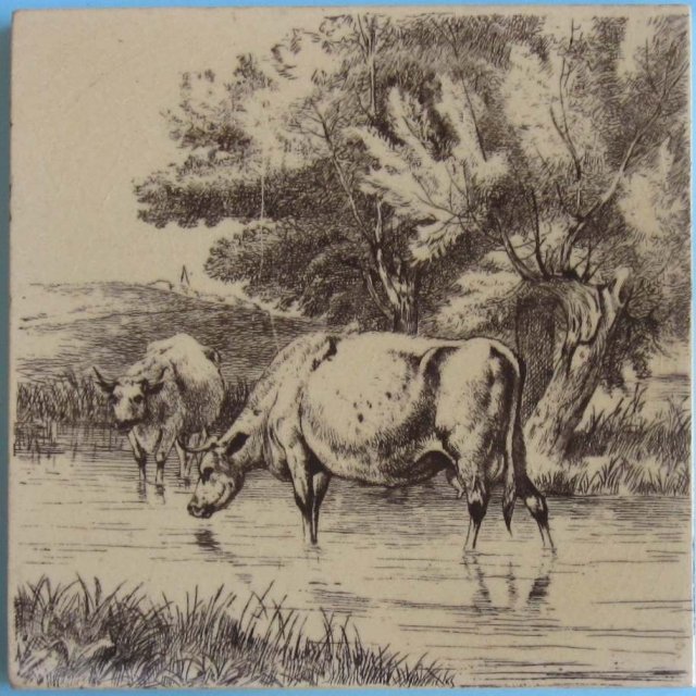 Antique English Series Picture Tile - William Wise