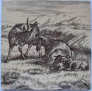 Antique English Picture Tile - William Wise