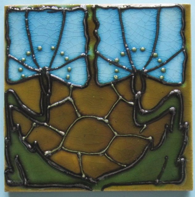 Antique Minton Art Nouveau/Secessionist Tile