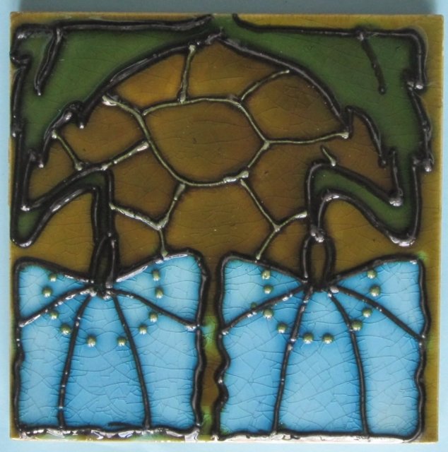 Antique Minton Art Nouveau/Secessionist Tile