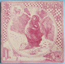 Antique Minton Hollins Zodiac Picture Tile - Capricorn