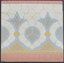 Antique American Encaustic Encaustic Porcelain Floor Tile-3 available