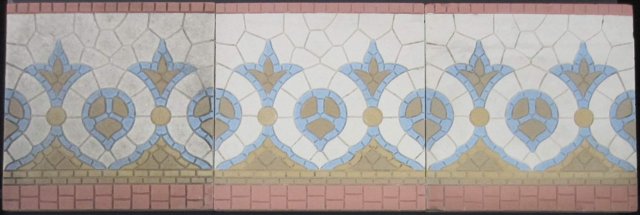 Antique American Encaustic Encaustic Porcelain Floor Tile-3 available