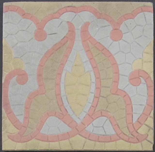 Antique American Encaustic Encaustic Porcelain Floor Tile-3 available
