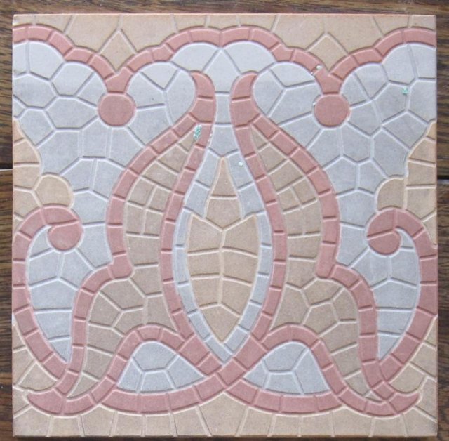 Antique American Encaustic Encaustic Porcelain Floor Tile-3 available