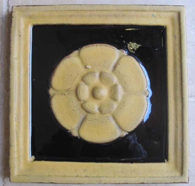 Massive Antique American Grueby Architectural Tile - 9 available