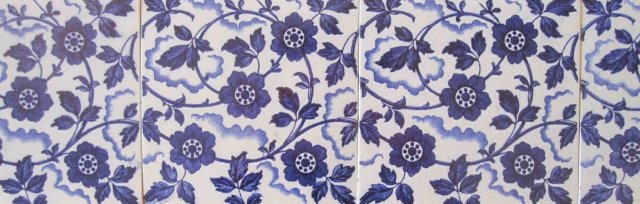 Antique English Wedgwood Transfer Tile - 4 available