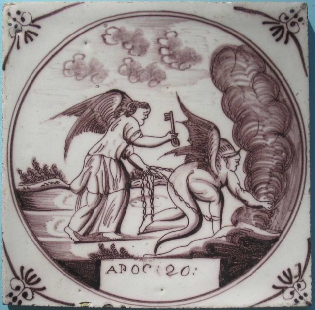 18th Century Dutch Tin-Glaze Biblical Tile
