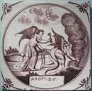18th Century Dutch Tin-Glaze Biblical Tile