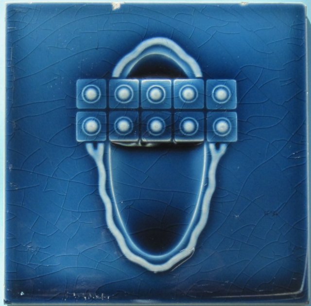 Antique Belgian Art Nouveau Tile - Helman/NSTG - 2 available