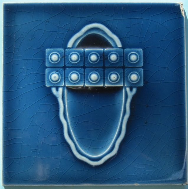 Antique Belgian Art Nouveau Tile - Helman/NSTG - 2 available