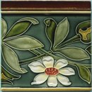Antique Pair of Art Nouveau Tiles - Villeroy & Boch