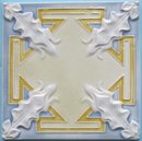 Antique Belgian Art Nouveau Tile - Pavillions Deco