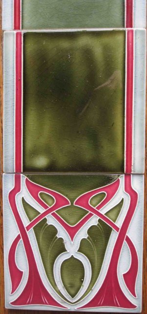 Antique German Jugendstil Tile Panel #3 - Tonwerke Offstein