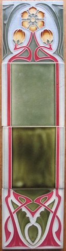 Antique German Jugendstil Tile Panel #3 - Tonwerke Offstein