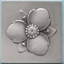 Antique German Jugendstil Tile - Gray SOFvETM
