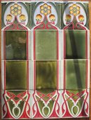 Antique German Jugendstil Fireplace Tile Panel #1 - Tonwerke Offstein
